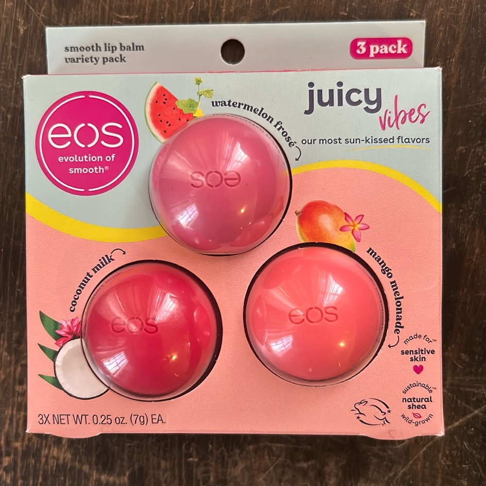Like New EOS Lip Balm - 3pk